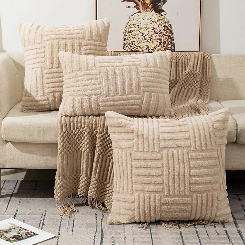 Faux Fur Plush Cushion Cover