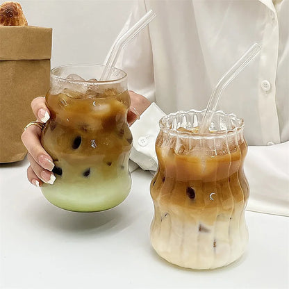 Ribbed Glass Tumbler 530ml