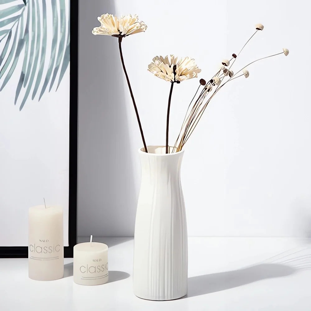 Nordic Ceramic-Look Vase