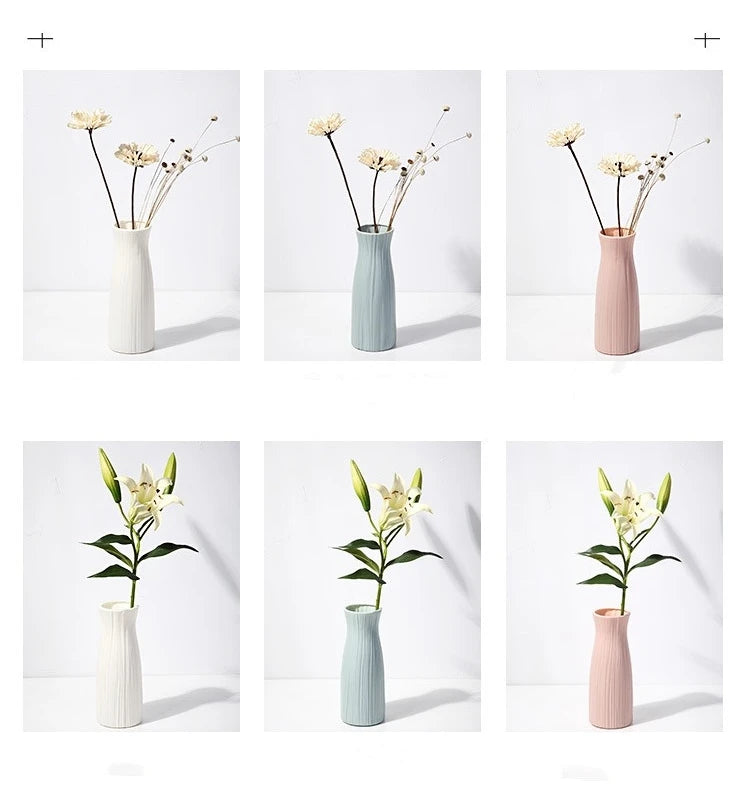 Nordic Ceramic-Look Vase