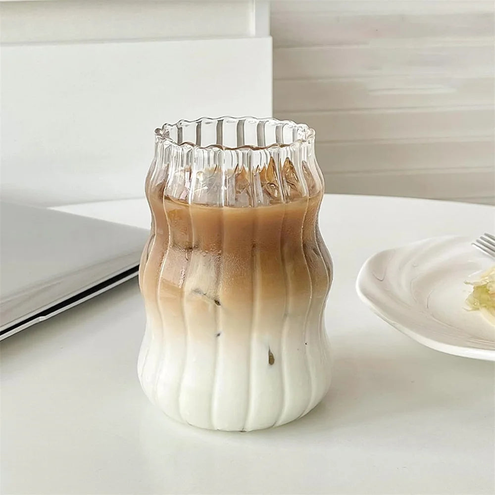 Ribbed Glass Tumbler 530ml