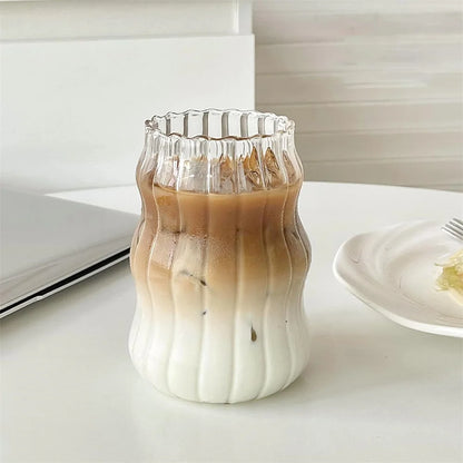 Ribbed Glass Tumbler 530ml