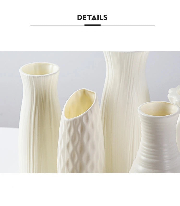 Nordic Ceramic-Look Vase