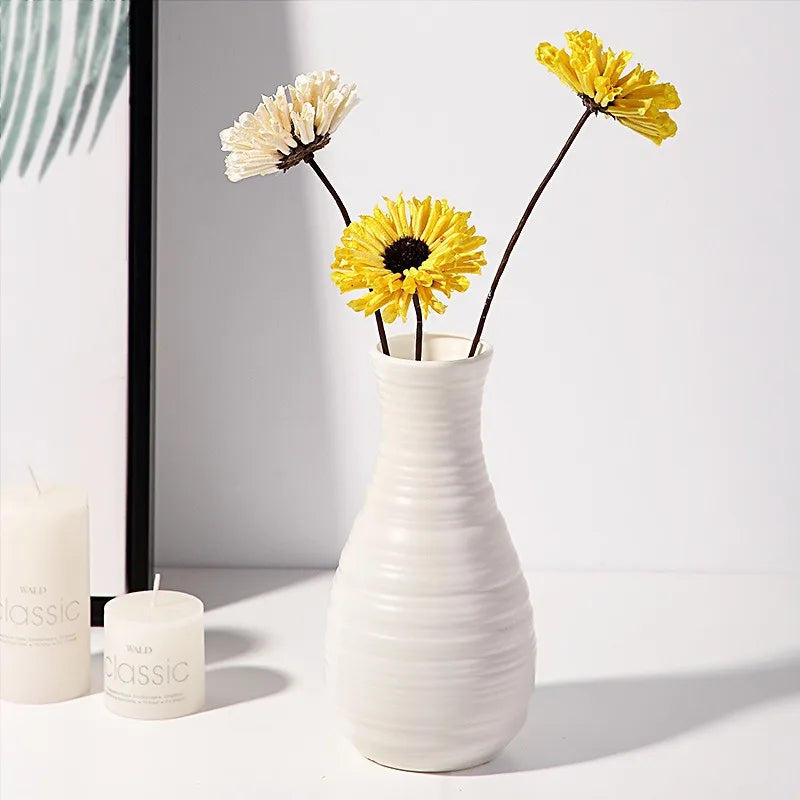 Nordic Ceramic-Look Vase