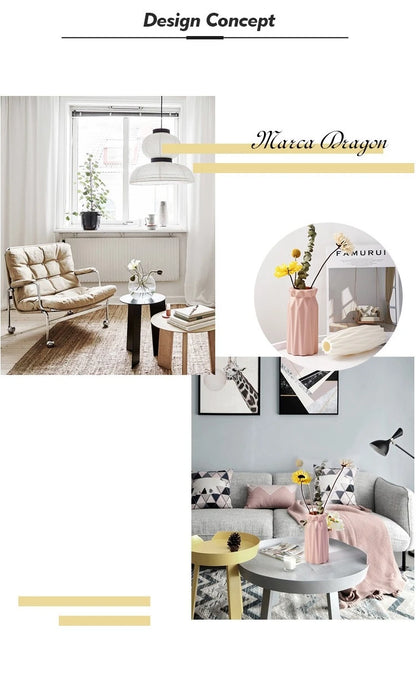 Nordic Ceramic-Look Vase