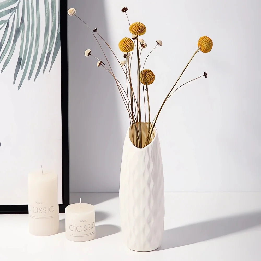 Nordic Ceramic-Look Vase