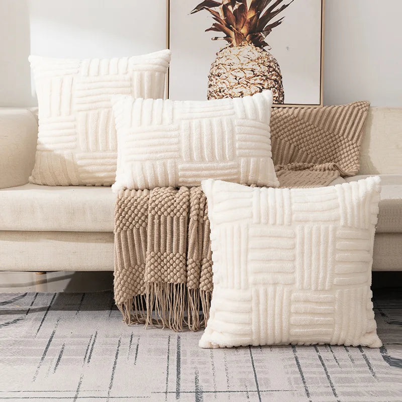 Faux Fur Plush Cushion Cover