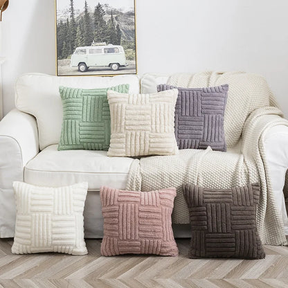 Faux Fur Plush Cushion Cover