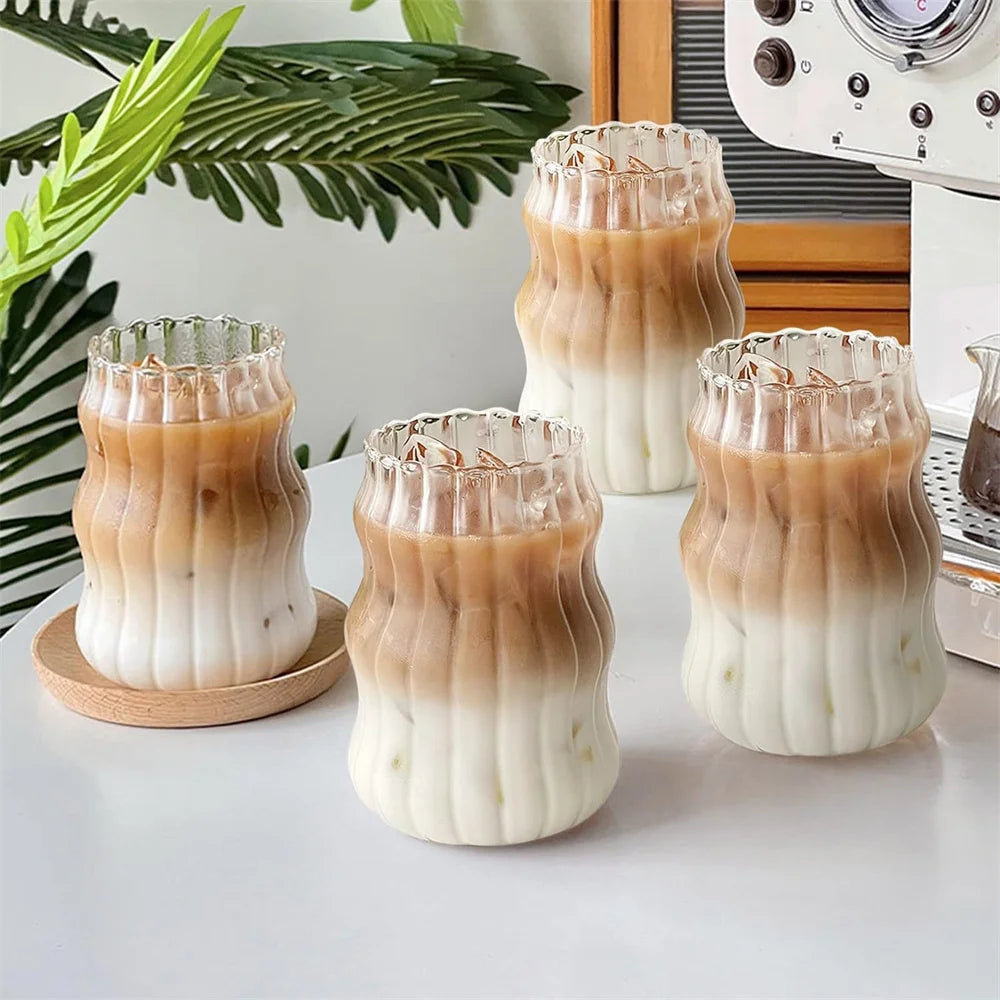 Ribbed Glass Tumbler 530ml