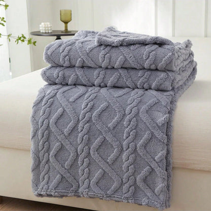 Featherline Coral Fleece Blanket