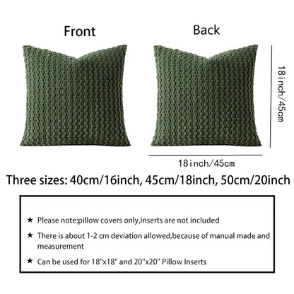Reversible Corduroy Cushion Cover