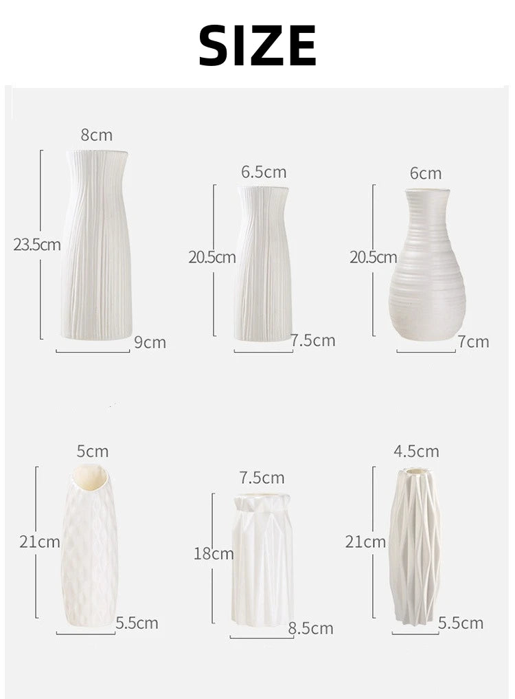 Nordic Ceramic-Look Vase