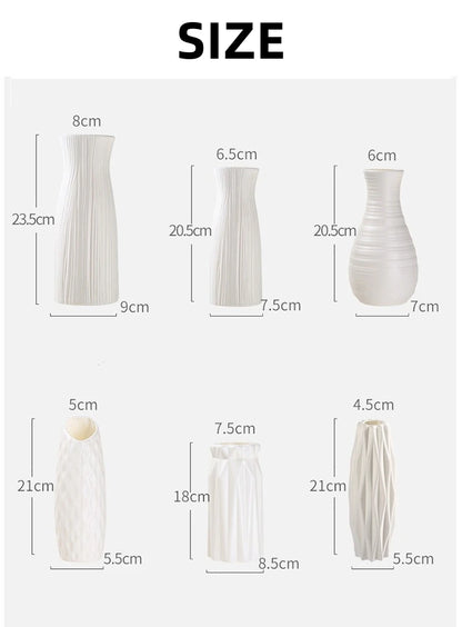 Nordic Ceramic-Look Vase