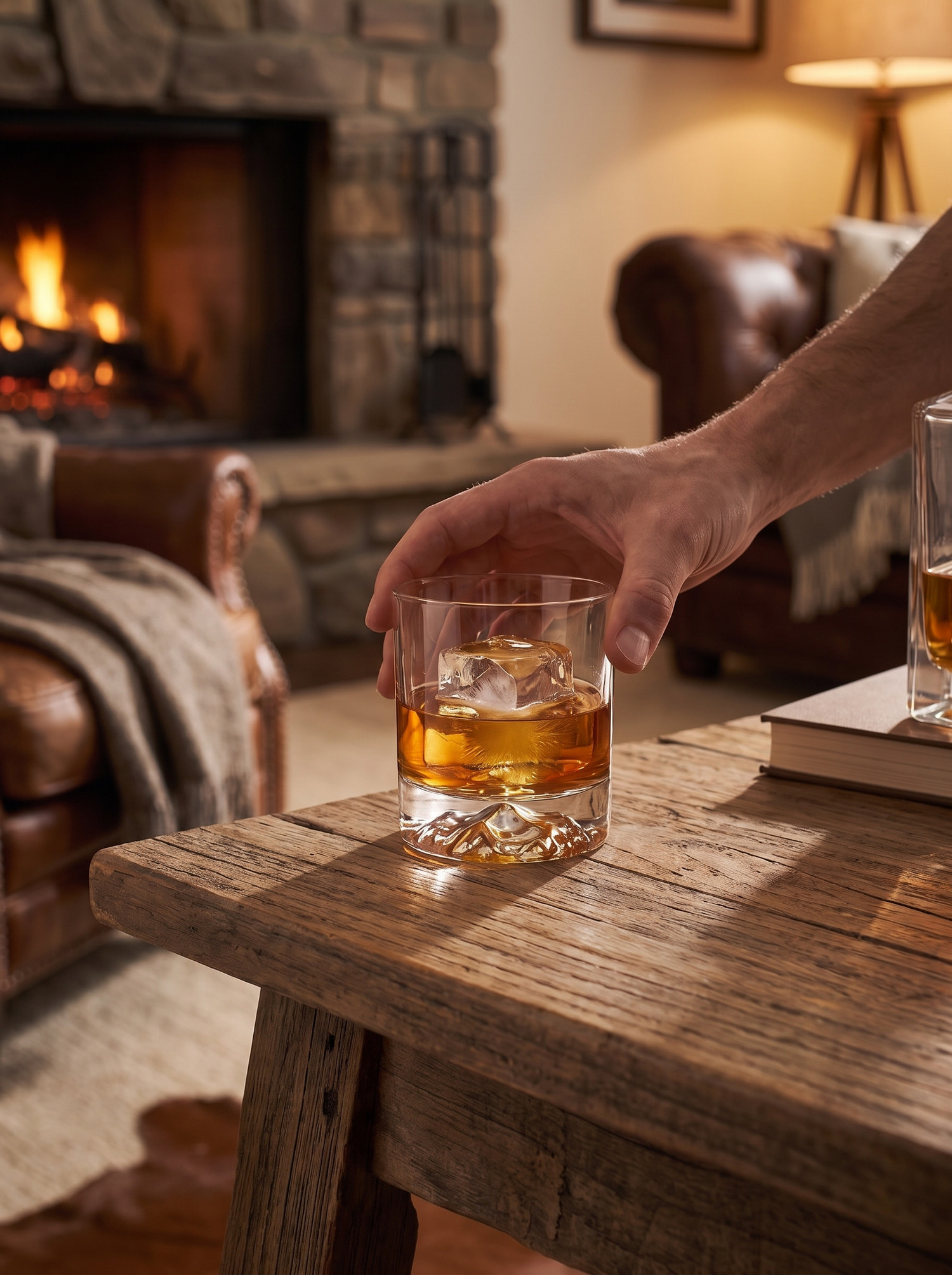Fuji Peak Whiskey Glass lifestyle