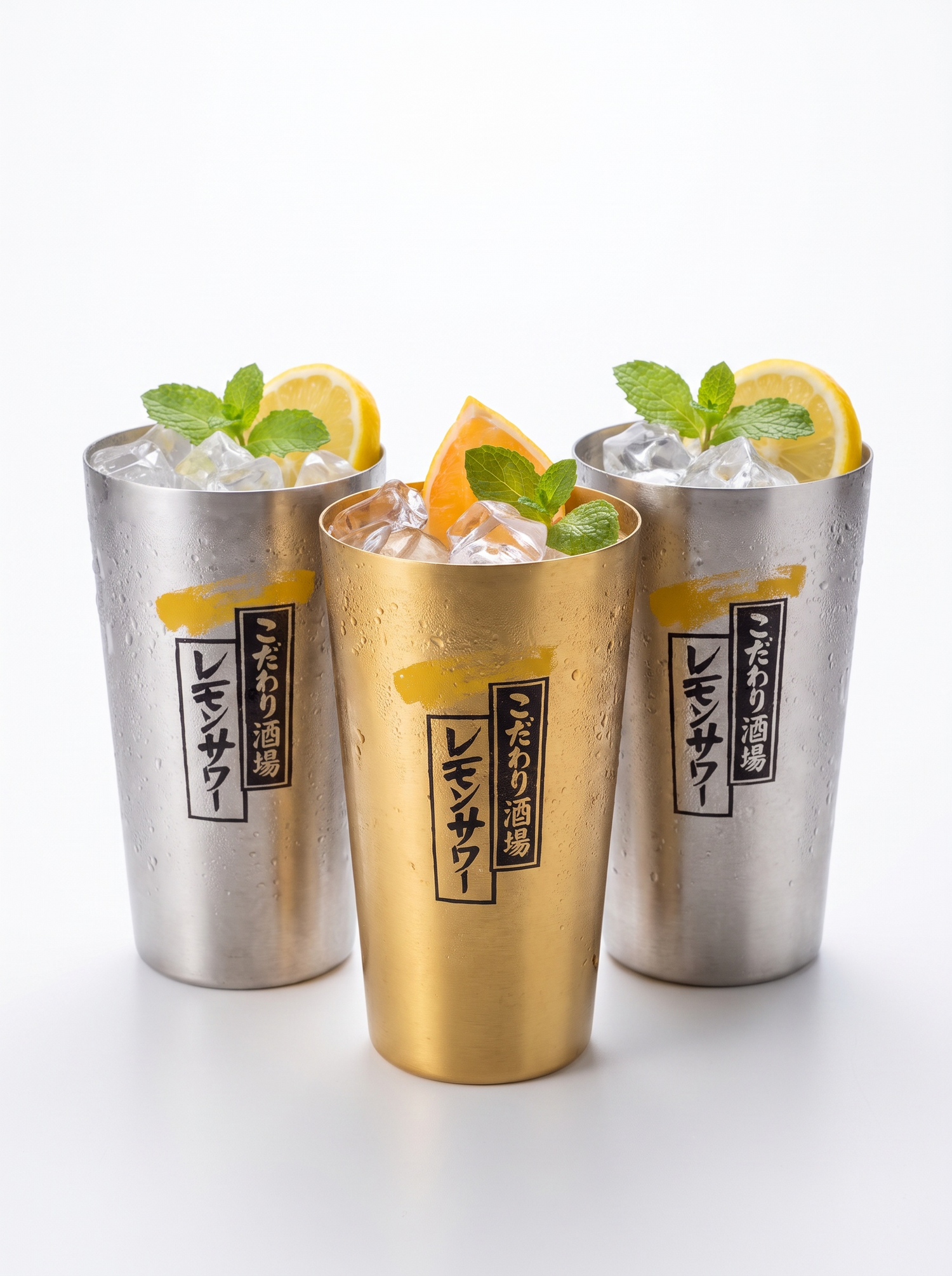 Kanpai Aluminium Beer Mug Set studio