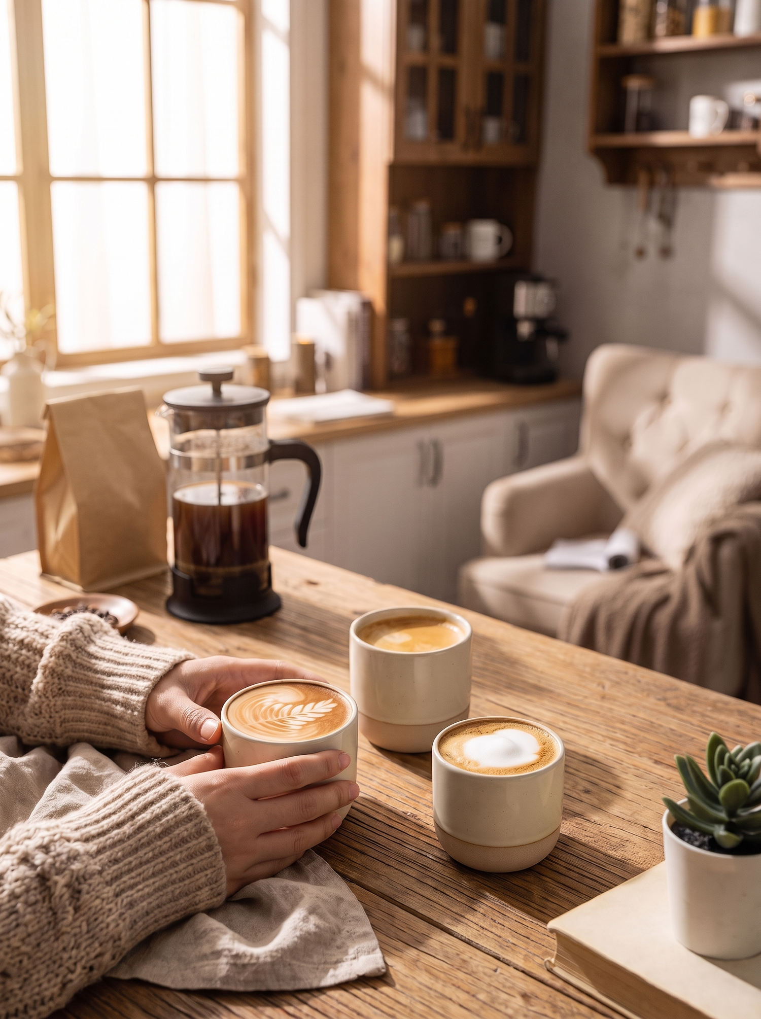 Handmade Ceramic Coffee Cup lifestyle