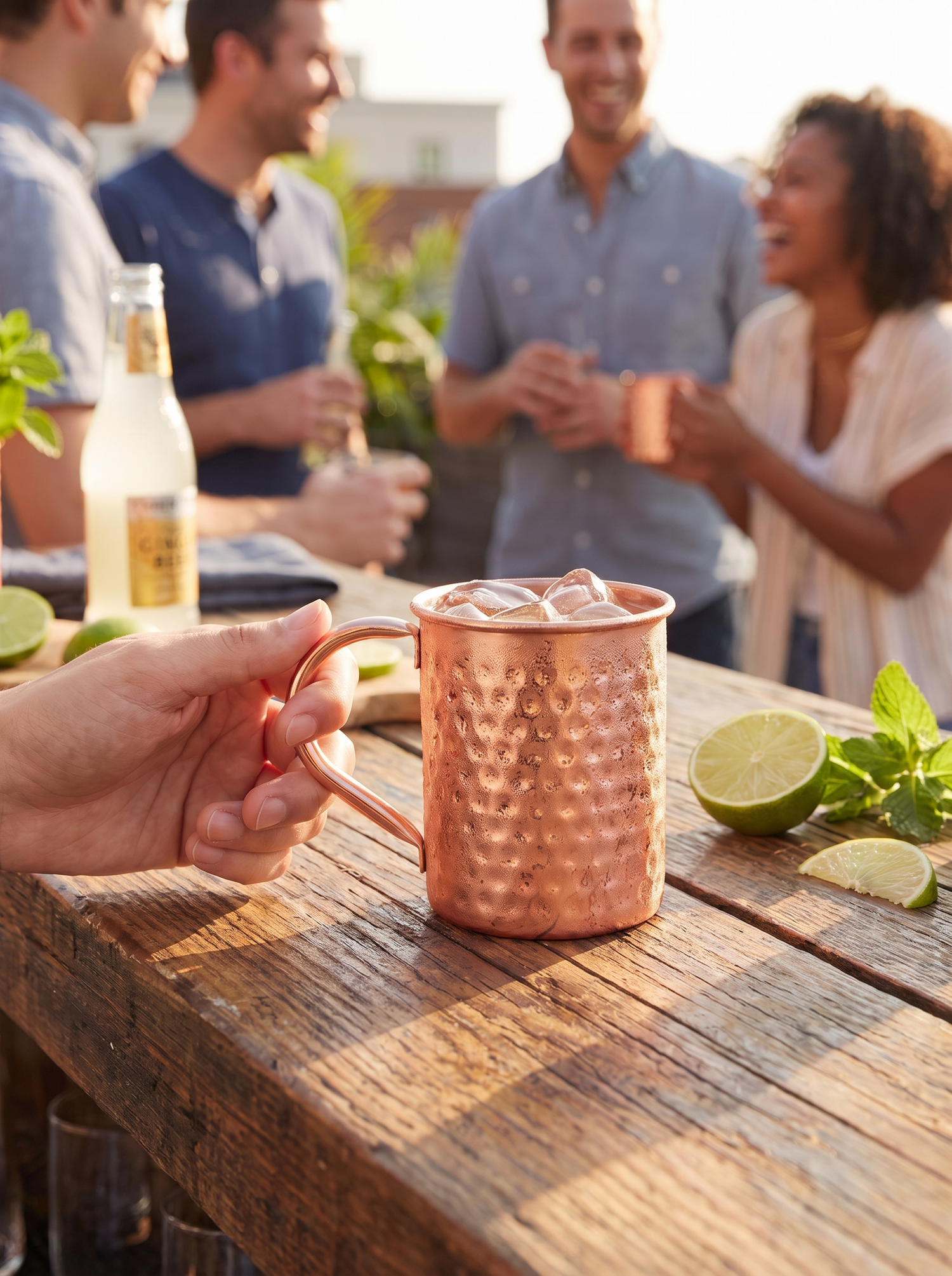 Pure Copper Moscow Mule Mug lifestyle
