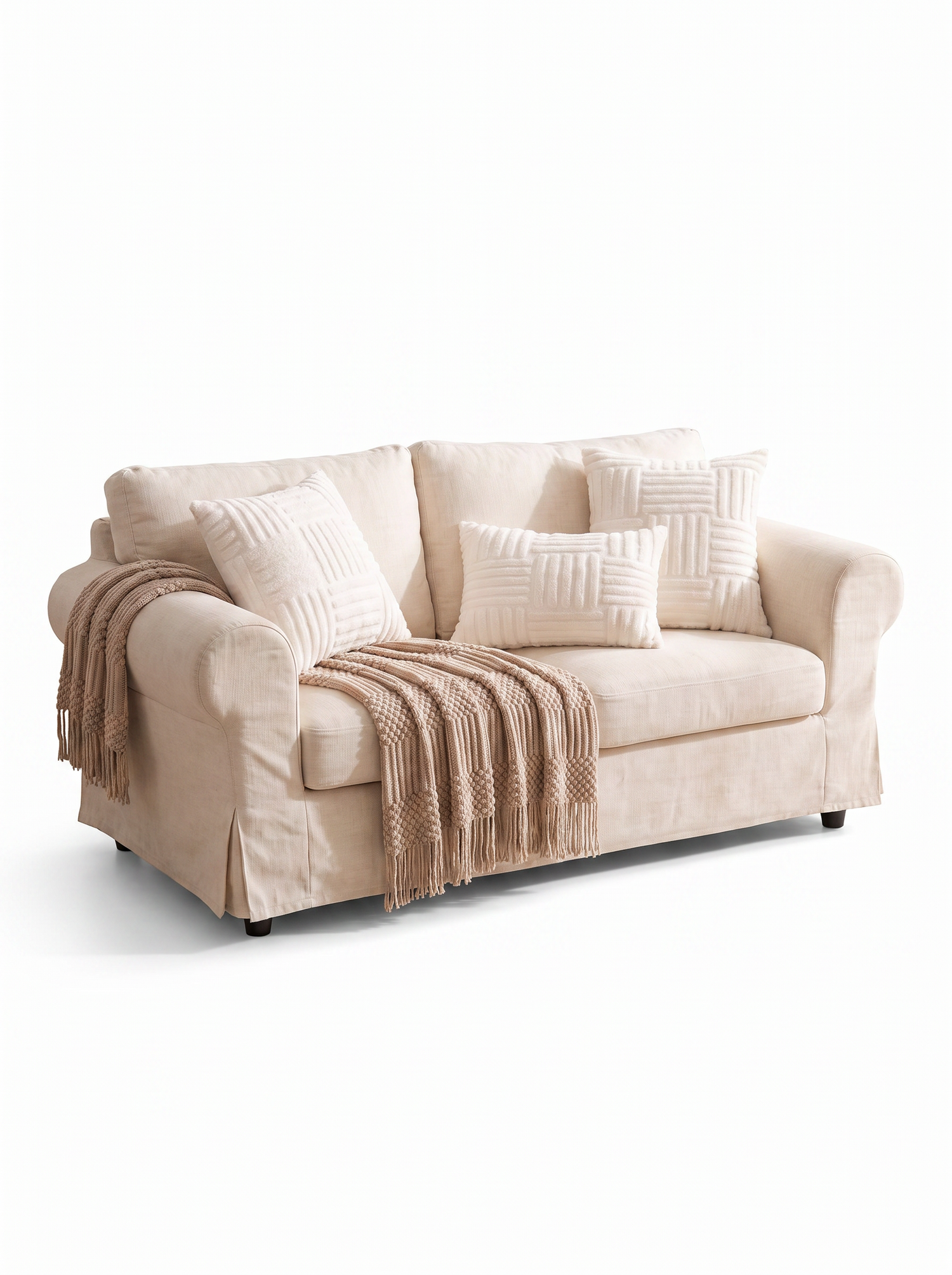 Faux Fur Plush Cushion Cover studio