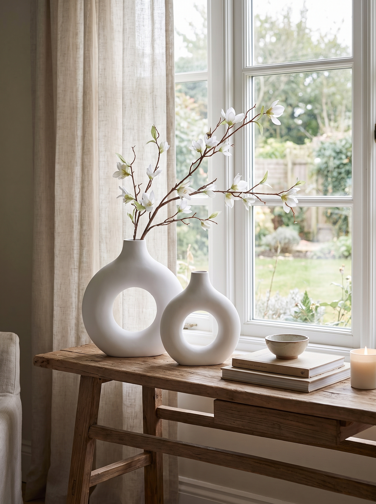 Nordic White Vase lifestyle iwt1